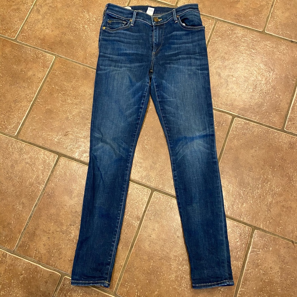 True Religion Halle Mid Rise Super Skinny 27